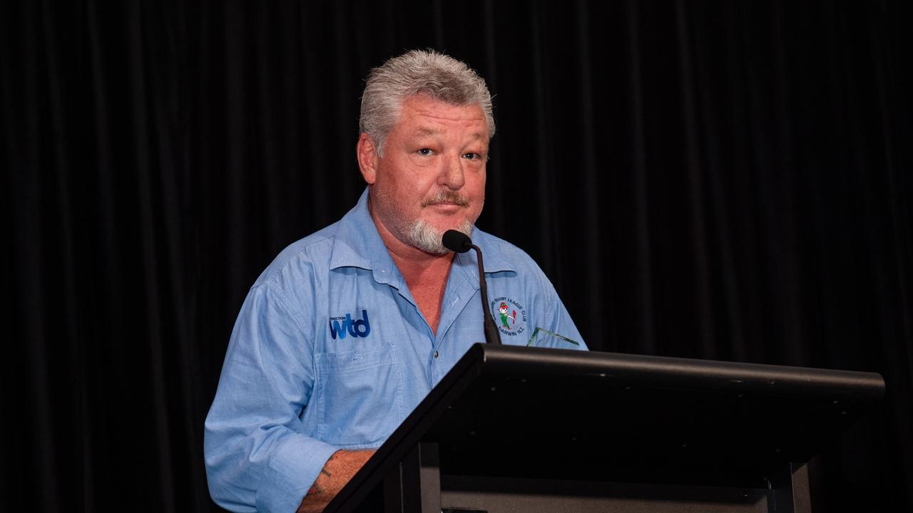 John Adams at the 2023 NRL NT Frank Johnson / Gaynor Maggs medal night. Picture: Pema Tamang Pakhrin