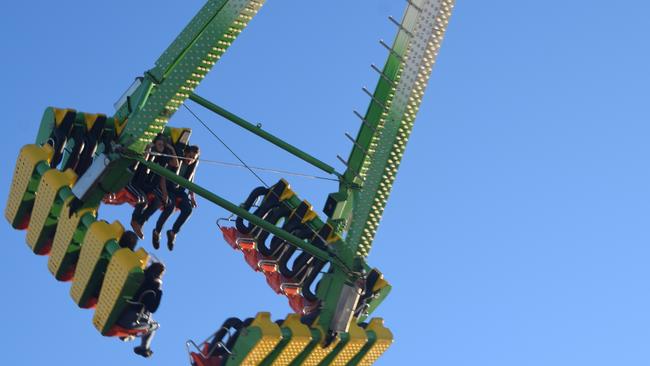 Gympie Show Friday 2021 - "The Beast" drew thrillseekers by the hundreds throughout People's Day. Pictures: Josh Preston