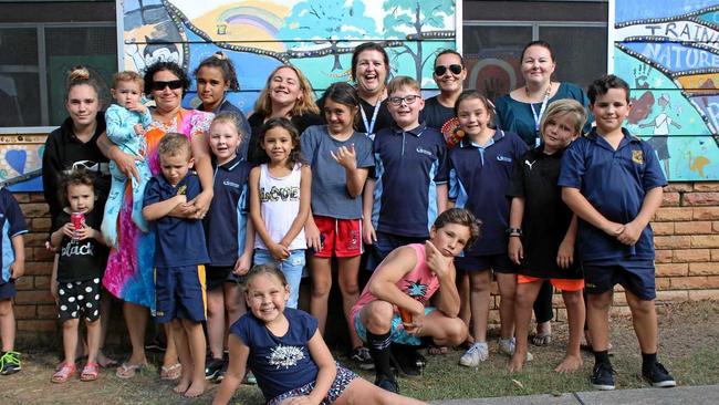 The staff and kids of Camellia Cottage. Picture: Tim Jarrett