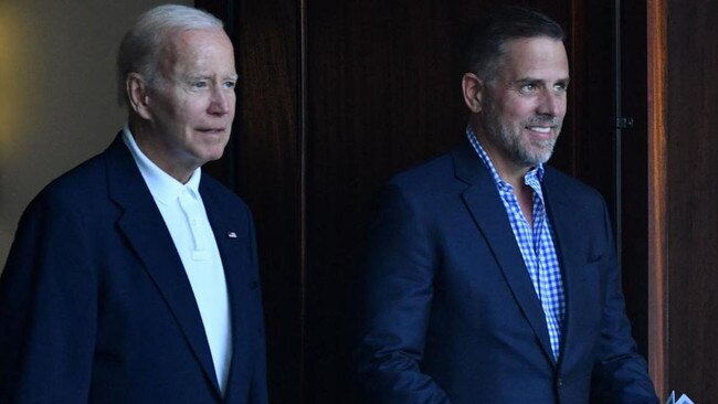 President Joe Biden and son Hunter. Picture: Getty Images