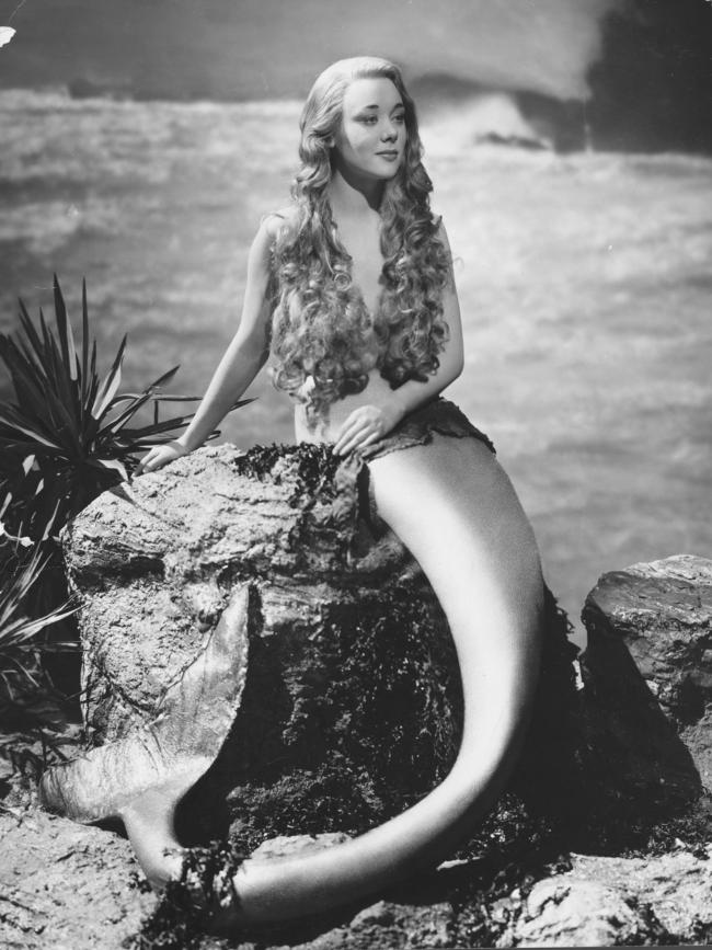 Glynis Johns as a mermaid in 1948 film "Miranda".