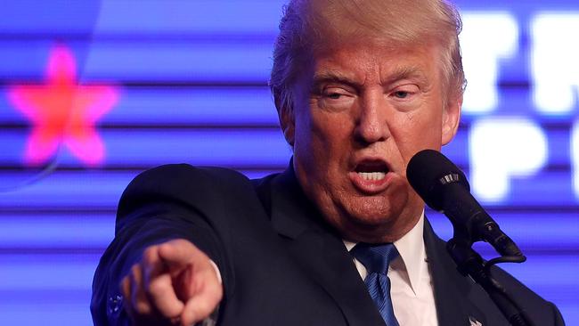 Republican presidential candidate Donald Trump speaks during a rally at the James L. Knight Center on September 16, 2016 in Miami, Florida. Picture: Getty