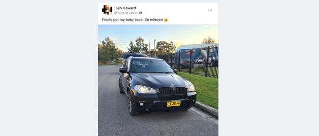 Ellen Louise Howard posted about her lifestyle on Facebook before being charged with a string of bushfire fraud offences. Picture: Supplied.