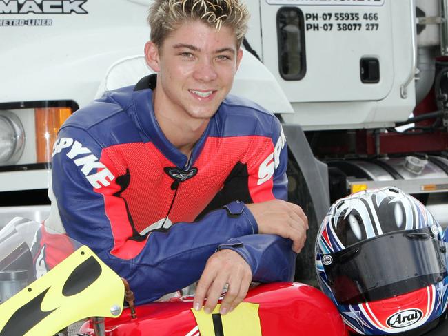 motorcycle rider Matt Kuhne at Burleigh is preparing to go overseas to pursue his riding career.