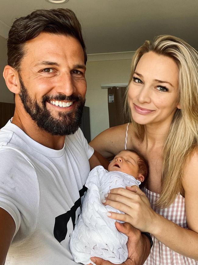 Tim Robards and wife Anna Heinrich are smitten with their new daughter.