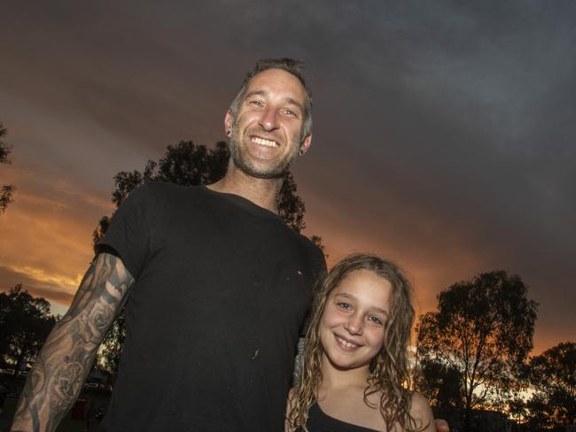 Matthew Morris and Willow Morris were all smiles at the 2024 Mildura Christmas Carols. Picture: Noel Fisher