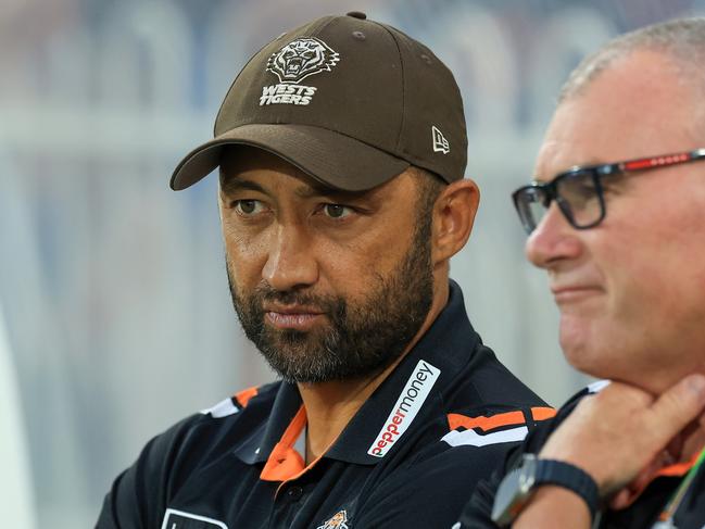 Benji Marshall will be feeling the heat fast if the Wests Tigers don’t improve. Picture: Mark Evans/Getty Images