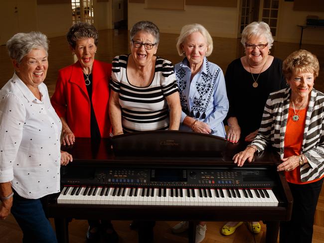 Woodville Primary friends reunited after 75 years. Picture: Matt Turner