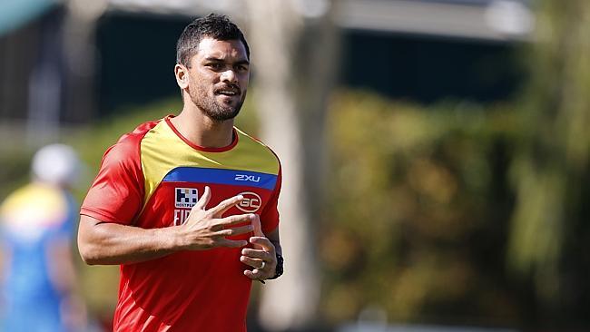 Gold Coast Suns training, Karmichael Hunt. Picture: JERAD WILLIAMS