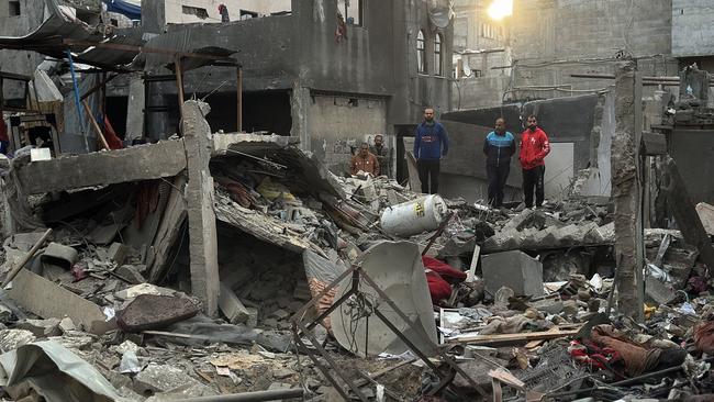 A view of destruction at the Nuseirat Refugee Camp. Picture: Getty Images