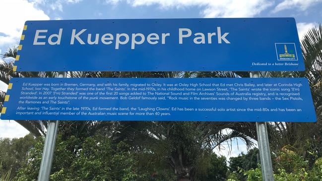 Brisbane City Council’s Ed Kuepper Park. Picture: Jane Grigg