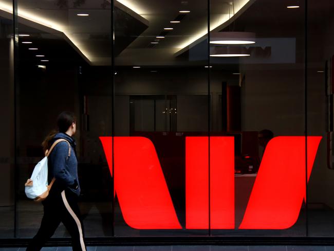 General images around Brisbane - Westpac bank signage in the Brisbane CBD, Brisbane Wednesday 6th May 2020 Picture David Clark