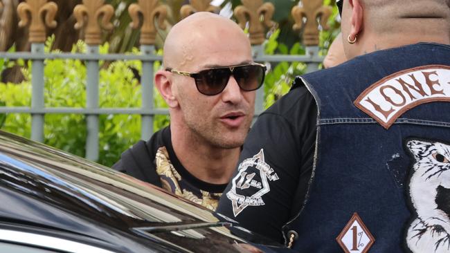 Comanchero bikie Tarek Zahed returned to NSW for the funeral of Erkan Keskin, but only after telling police where he would be at all times. Picture: Daily Telegraph