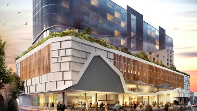 An artist’s impression of Fragrance Group hotel planned for Collins St in Hobart. Picture: SUPPLIED