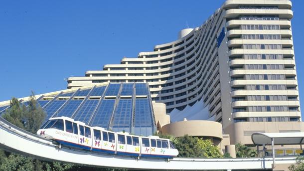 The monorail at the Casino in the early 1990s.