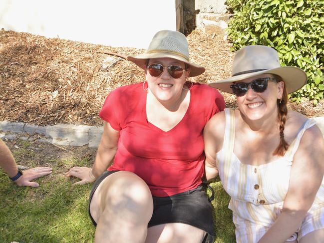 (From left) Danielle and Emma at the Queensland Country Bank Food &amp; Wine Fiesta during Stanthorpe's Apple and Grape Harvest Festival on Saturday, March 2, 2024. Photo: Jessica Klein