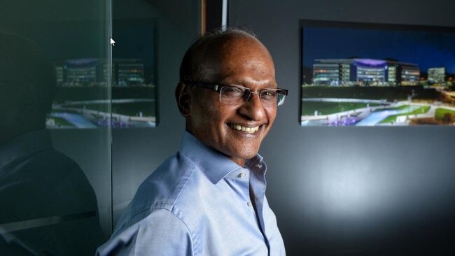 Businessman and property developer Maha Sinnathamby is the mastermind behind the Greater Springfield Development in Ipswich. Picture: Courier-Mail