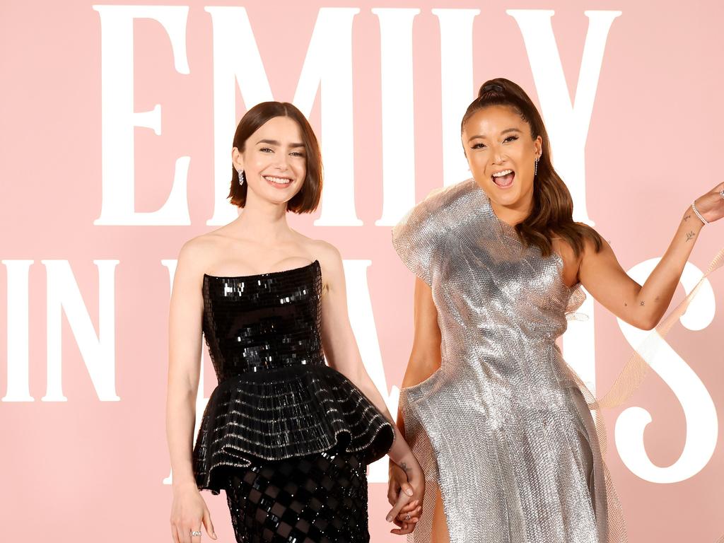 Park is best known for starring in the Netflix series Emily in Paris with Lily Collins. Picture: Emma McIntyre/Getty Images
