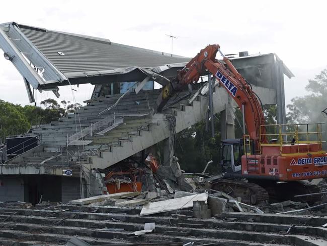 Demolition work is slated to continue until mid-year.