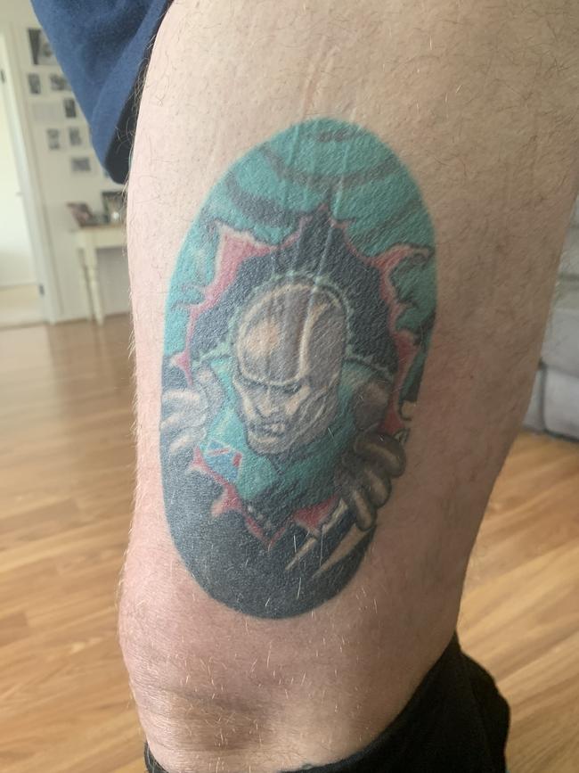 Port Adelaide tattoo: Jason Sargent