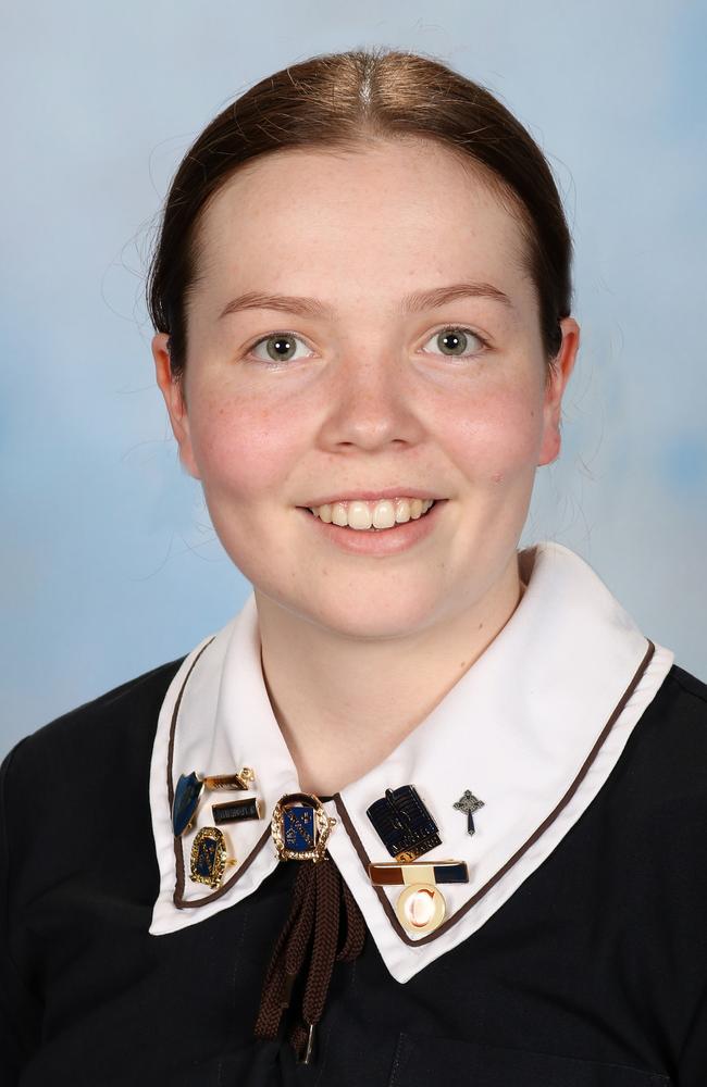 St Margaret's Anglican Girls School perfect, joint school captain and joint basketball captain Imogen Simpson. Picture: supplied