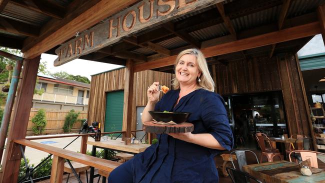 Owner Amanda Scott at The Courier-Mail Cafe of the Year, Farm House in Kedron. Picture: Josh Woning.