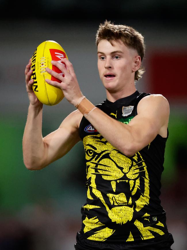 Luke Trainor. Dylan Burns/AFL Photos via Getty Images.