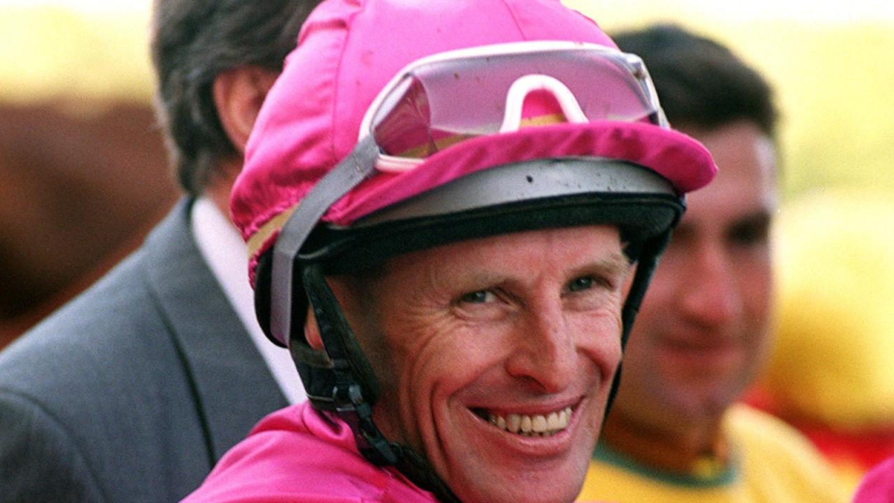 SEPTEMBER 29, 2001 : Jockey Rodney (Rod) Quinn after combining with racehorse Lonhro to win Race 2, Stan Fox Stakes at Randwick, 29/09/01.