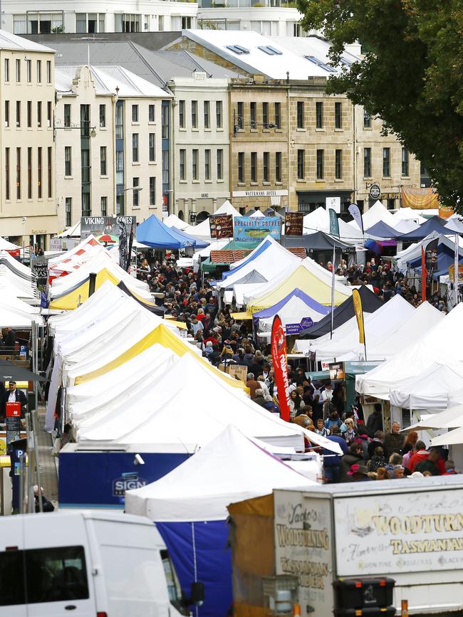 Salamanca Market could resume as early as next month. Picture: MATT THOMPSON