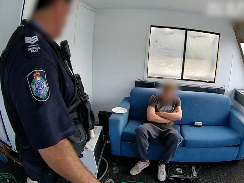 A high-risk domestic violence arrest. Picture: Queensland Police Service