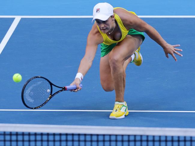 Australian tennis star Ash Barty is headlining a campaign to encouraging young girls to continue on with sport beyond the age of 18. Picture: Will Russell/Getty Images