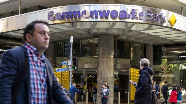 CBA shares are among the biggest contributors to a surge in shares on Monday. Picture: NCA NewsWire / Jono Searle.