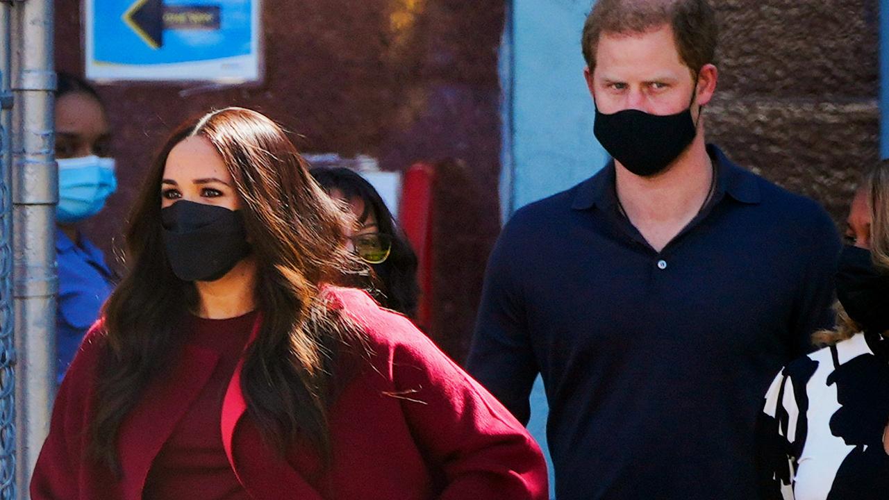 Meghan, Duchess of Sussex and Prince Harry, Duke of Sussex in Harlem, New York on September 24, 2021. Picture: Gotham/GC Images.