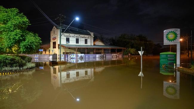 Argyle Street flooded on April 7. Picture: Brett Atkins.