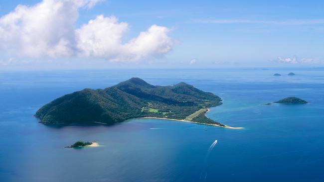 Rainforest-clad Dunk Island in tropical north Queensland.