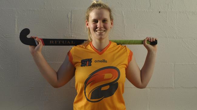 Brisbane Blaze goalkeeper and Townsville hockey product Hannah Astbury.