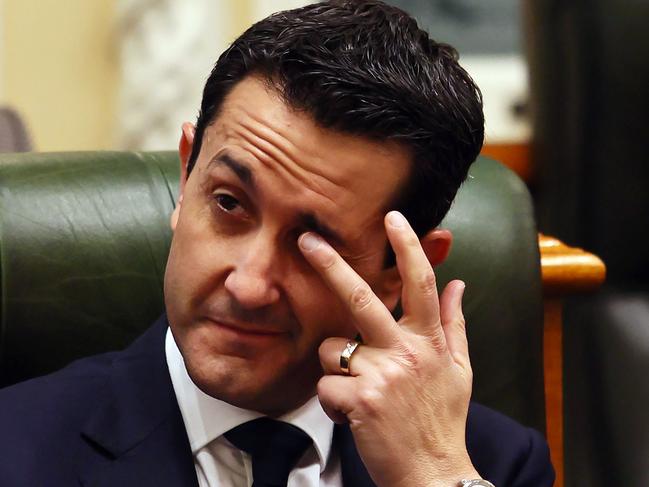 BRISBANE, AUSTRALIA - NewsWire Photos SEPTEMBER 12, 2024: Queensland opposition leader David Crisafulli during parliament in Brisbane. Picture: NewsWire/Tertius Pickard