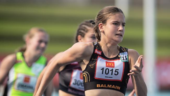 Maddie Gifford from Balmain on her way to victory. Picture: Julian Andrews