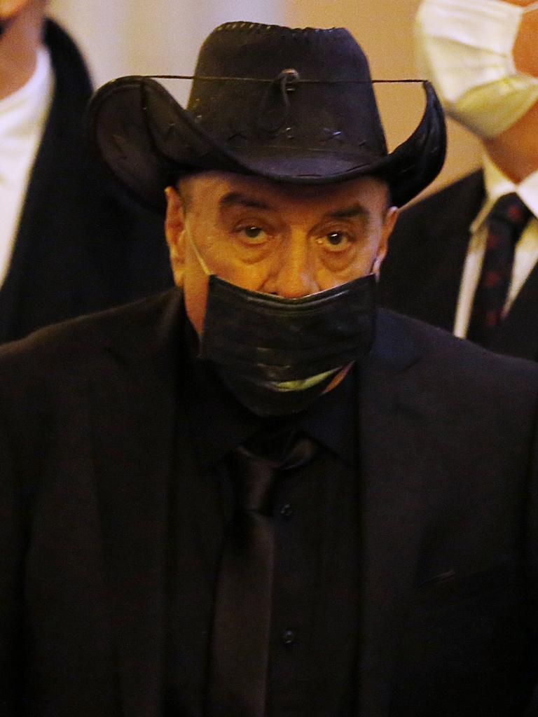 Molly Meldrum arrives. Picture: Darrian Traynor/Getty Images