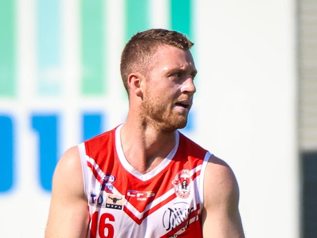 Waratah's Eddie Morris enjoyed a big return against the Tiwi Bombers in Round 13 of the 2023-24 NTFL season. Picture: Celina Whan / AFLNT Media