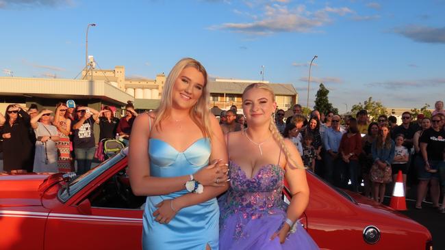 Students arriving at the Kingaroy State High School Formal at Kingaroy Town Hall on November 11.