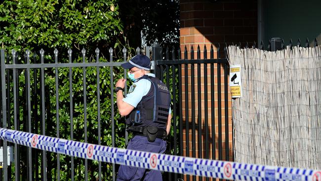 A quarantine facility has been set up under strict security at the Tudor Inn at Hamilton. Picture by Peter Lorimer.