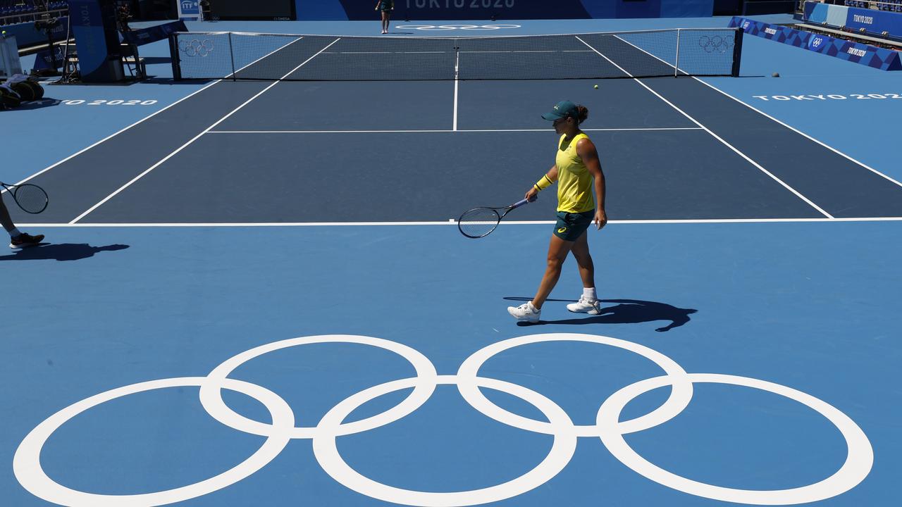 Ash barty has been knocked out of the Olympics.