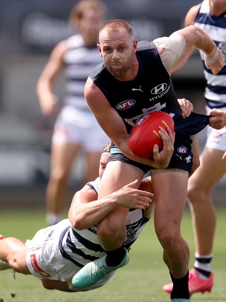 Sam Docherty’s days as a defender are moving further and further into the rearview mirror. Picture: Kelly Defina/Getty Images.