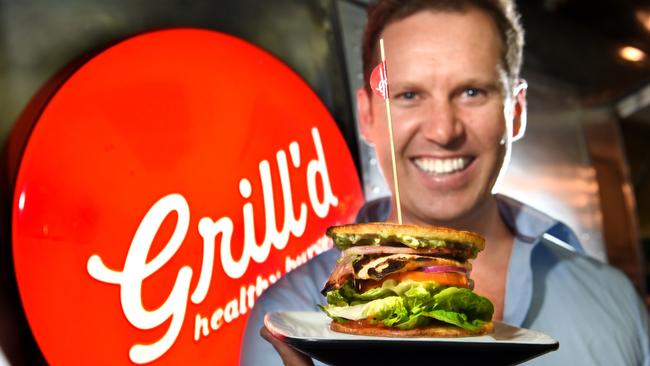 Mr Bainbridge’s relationship with Grill'd founder Simon Crowe (pictured) ended on poor terms in 2017. Picture: Mike Keating