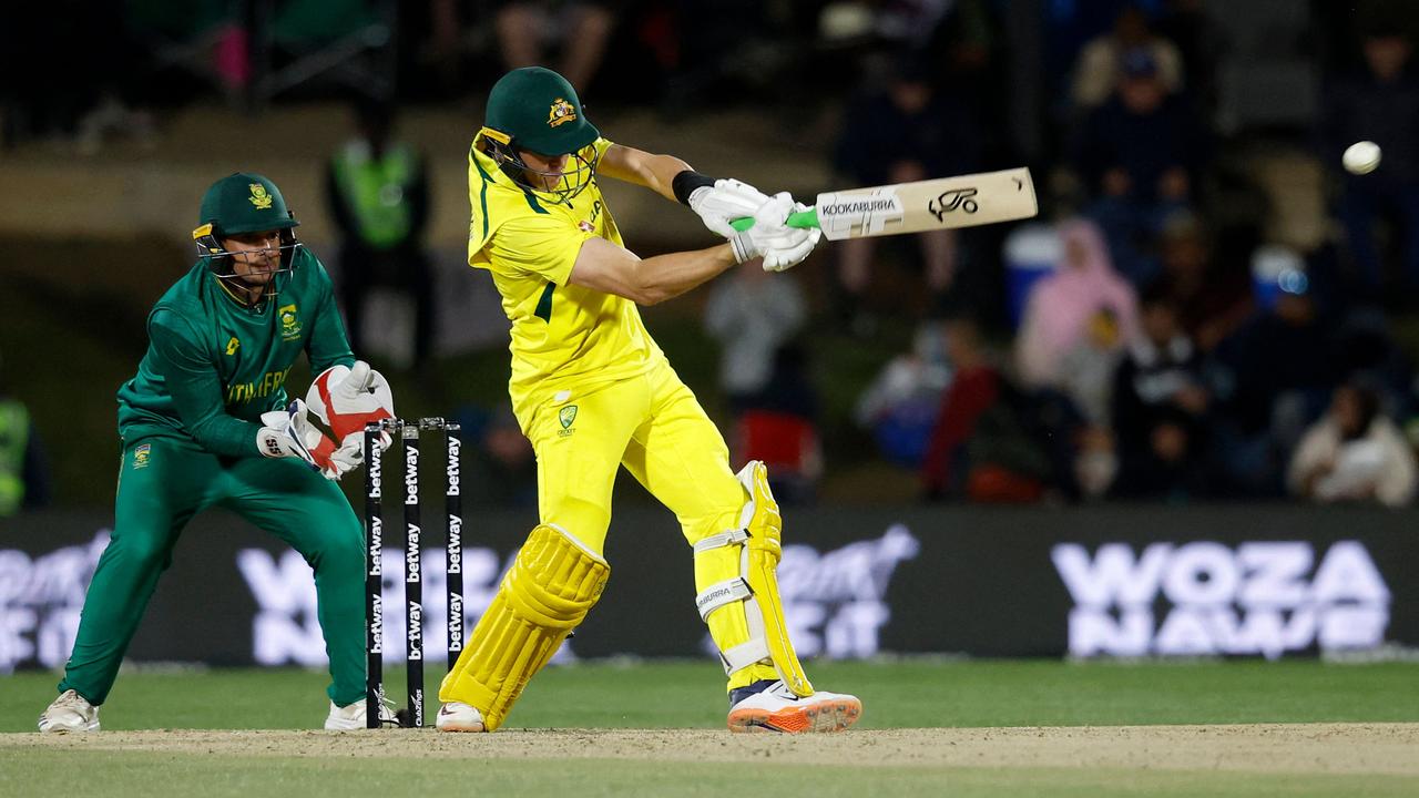 Marnus Labuschagne was hitting it everywhere. Photo by PHILL MAGAKOE / AFP.