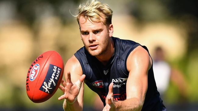 Jack Watts at a Melbourne training session. (Photo by Quinn Rooney/Getty Images)