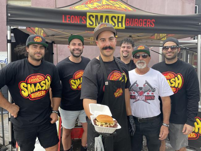 Leon's Smash Burgers head chef and founder Leon Catalano at the 2024 Meatstock Festival at Bendigo Showgrounds. Photo: Himangi Singh