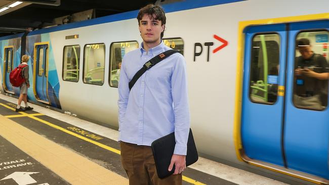 Paddy McPhee enjoyed a smooth journey in 41 minutes by train. Picture: Ian Currie