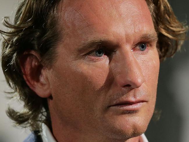 SYDNEY, AUSTRALIA - JANUARY 17:  Former Essendon coach James Hird speaks for the first time about the Essendon doping scandal at The Ethics Centre on January 17, 2016 in Sydney, Australia. The Court of Arbitration for Sport this week upheld an appeal from the World Anti-Doping Agency against the AFL tribunal's decision to clear 34 past and present Essendon players of taking the banned substance thymosin-beta 4 while Hird was coach. The decision means those players have now been banned from the sport for 12 months.  (Photo by Mark Metcalfe/Getty Images)